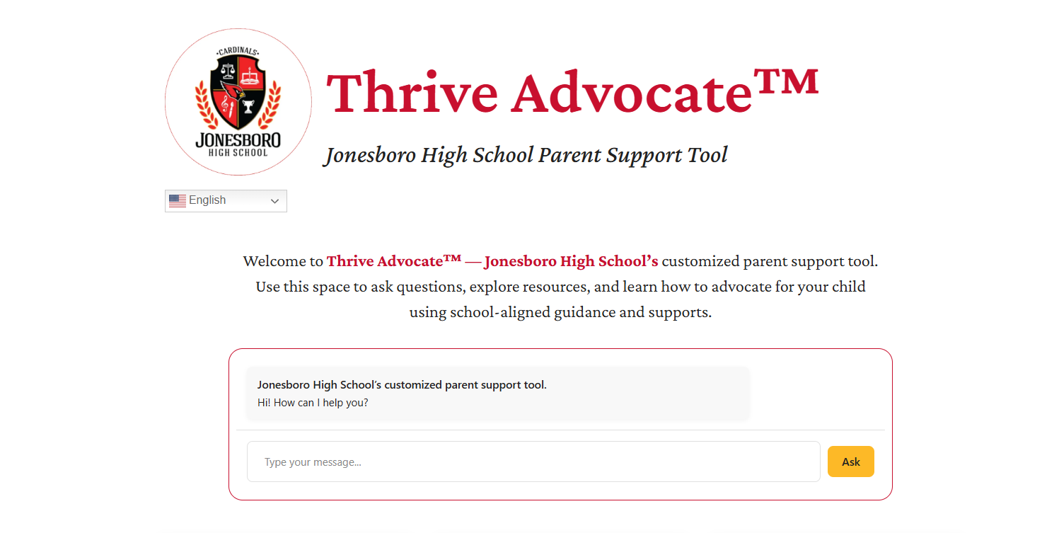 ThriveAdvocate AI Tool screenshot